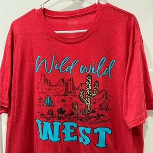 Wild Wild West Red Graphic Tee